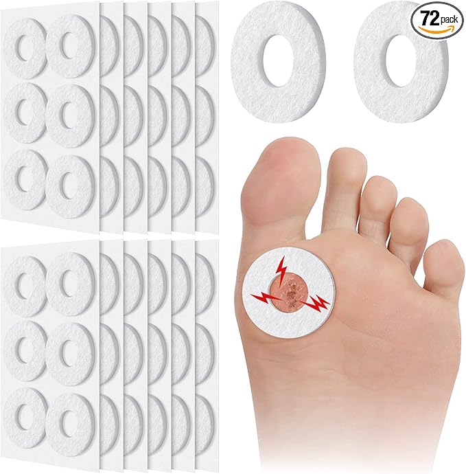 Nuanchu 72 Pcs Callus Cushions Callus Pads for